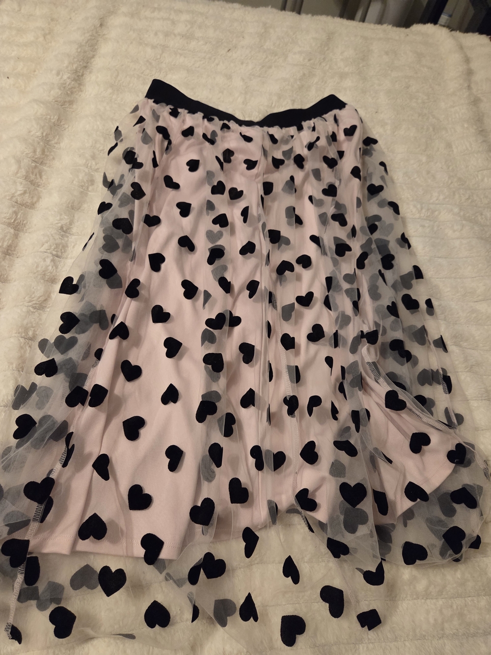 Midnight Romance Heart Tulle & Velvet Curated 2-Piece Outfit Medium - Picture 2 of 8